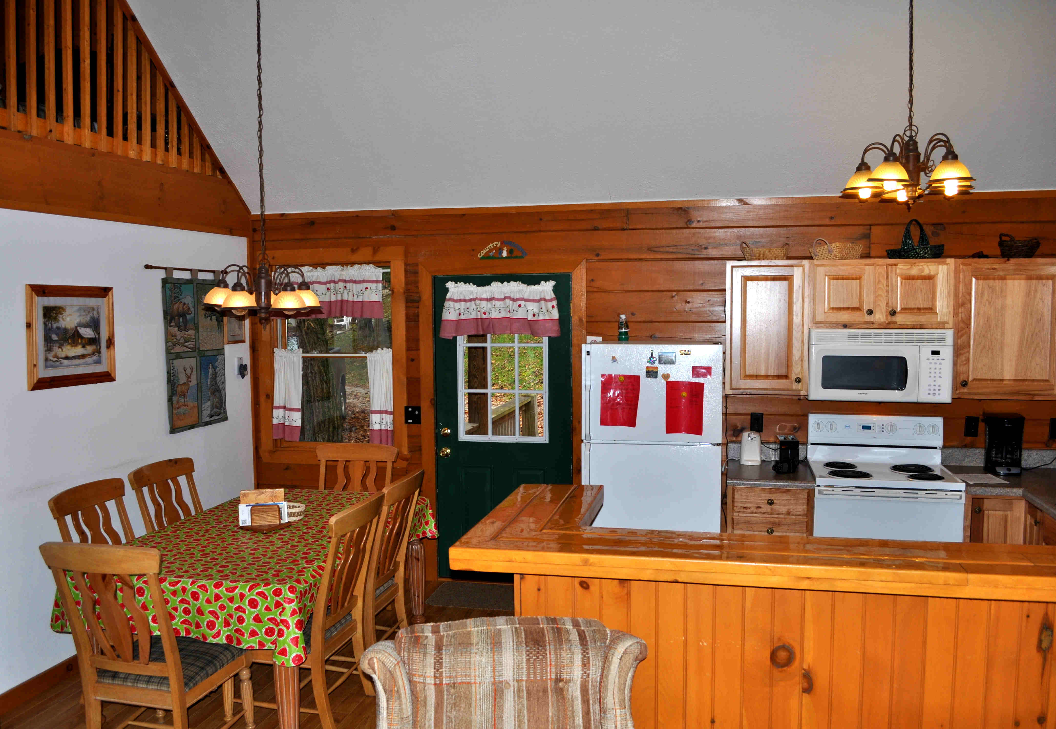 Cabin 3 Kitchen and Dining Room